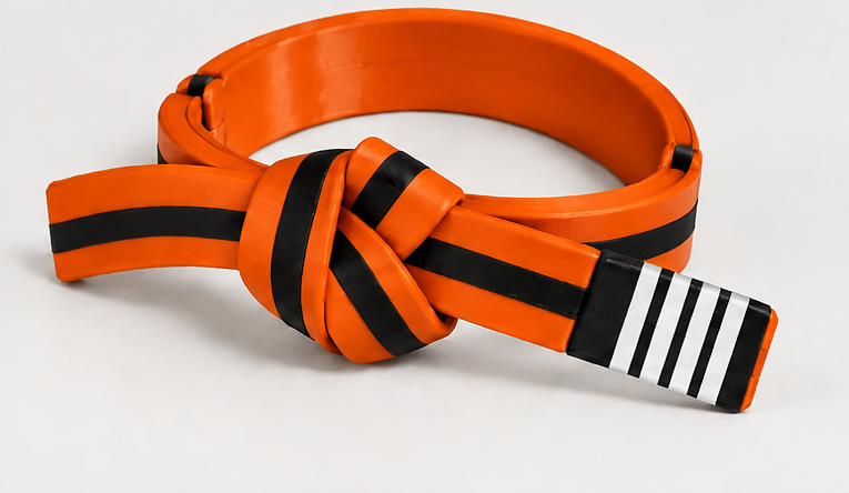 BJJ Belt Decor | Personalized Belt, Choose Color & Stripes