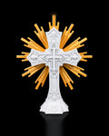 The Sacred Cross matte white front view