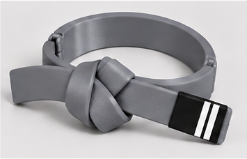 Personalized BJJ belt decor in your choice of belt color and stripes, view 19