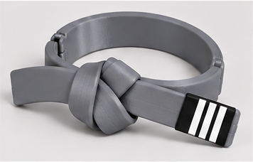 Personalized BJJ belt decor in your choice of belt color and stripes, view 20