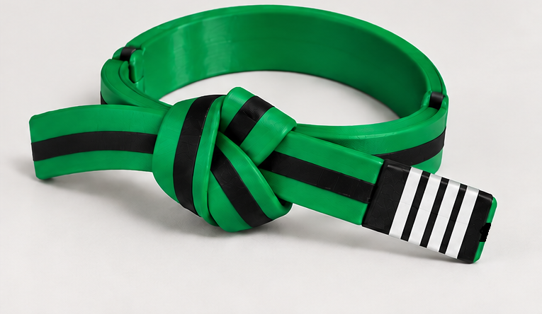 BJJ Belt Decor | Personalized Belt, Choose Color & Stripes