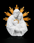 The Holy Family matte white front view