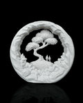 Our Journey Table Lamp unlit, showing the white Marble finish