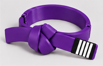 BJJ Belt Decor | Personalized Belt, Choose Color & Stripes