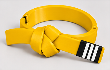 BJJ Belt Decor | Personalized Belt, Choose Color & Stripes