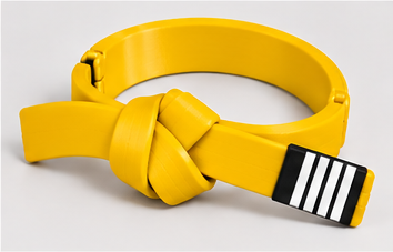 BJJ Belt Decor | Personalized Belt, Choose Color & Stripes